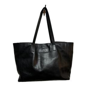 M.I.L.A. made in los angeles black leather tote bag handbag